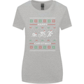 Christmas Triathlon Funny Fitness Gym Womens Wider Cut T-Shirt Sports Grey