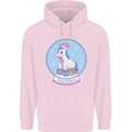 Christmas Unicorn Snow Globe Childrens Kids Hoodie Light Pink