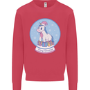Christmas Unicorn Snow Globe Mens Sweatshirt Jumper Heliconia