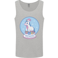 Christmas Unicorn Snow Globe Mens Vest Tank Top Sports Grey
