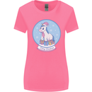 Christmas Unicorn Snow Globe Womens Wider Cut T-Shirt Azalea