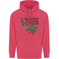 Christmas Velociraptors are Faster Dinosaur Childrens Kids Hoodie Heliconia