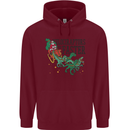 Christmas Velociraptors are Faster Dinosaur Childrens Kids Hoodie Maroon