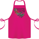 Christmas Velociraptors are Faster Dinosaur Cotton Apron 100% Organic Pink