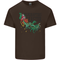 Christmas Velociraptors are Faster Dinosaur Kids T-Shirt Childrens Chocolate