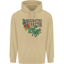 Christmas Velociraptors are Faster Dinosaur Mens 80% Cotton Hoodie Sand