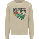 Christmas Velociraptors are Faster Dinosaur Mens Sweatshirt Jumper Sand