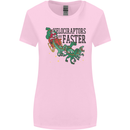 Christmas Velociraptors are Faster Dinosaur Womens Wider Cut T-Shirt Light Pink
