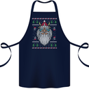 Christmas Viking Funny Thor Odin Valhalla Cotton Apron 100% Organic Navy Blue