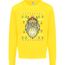 Christmas Viking Funny Thor Odin Valhalla Kids Sweatshirt Jumper Yellow