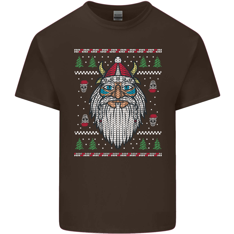 Christmas Viking Funny Thor Odin Valhalla Kids T-Shirt Childrens Chocolate