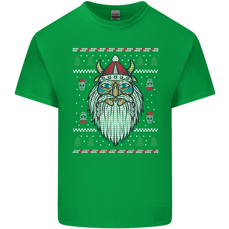 Christmas Viking Funny Thor Odin Valhalla Kids T-Shirt Childrens Irish Green