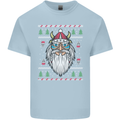 Christmas Viking Funny Thor Odin Valhalla Kids T-Shirt Childrens Light Blue