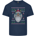 Christmas Viking Funny Thor Odin Valhalla Kids T-Shirt Childrens Navy Blue