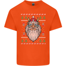 Christmas Viking Funny Thor Odin Valhalla Kids T-Shirt Childrens Orange