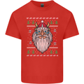 Christmas Viking Funny Thor Odin Valhalla Kids T-Shirt Childrens Red