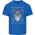 Christmas Viking Funny Thor Odin Valhalla Kids T-Shirt Childrens Royal Blue