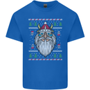 Christmas Viking Funny Thor Odin Valhalla Kids T-Shirt Childrens Royal Blue
