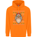 Christmas Viking Funny Thor Odin Valhalla Mens 80% Cotton Hoodie Orange