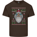 Christmas Viking Funny Thor Odin Valhalla Mens Cotton T-Shirt Tee Top Dark Chocolate