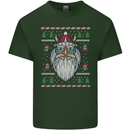 Christmas Viking Funny Thor Odin Valhalla Mens Cotton T-Shirt Tee Top Forest Green