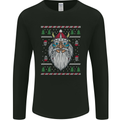 Christmas Viking Funny Thor Odin Valhalla Mens Long Sleeve T-Shirt Black