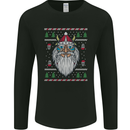 Christmas Viking Funny Thor Odin Valhalla Mens Long Sleeve T-Shirt Black