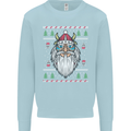 Christmas Viking Funny Thor Odin Valhalla Mens Sweatshirt Jumper Light Blue