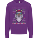 Christmas Viking Funny Thor Odin Valhalla Mens Sweatshirt Jumper Purple
