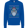Christmas Viking Funny Thor Odin Valhalla Mens Sweatshirt Jumper Royal Blue