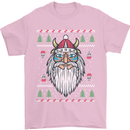 Christmas Viking Funny Thor Odin Valhalla Mens T-Shirt Cotton Gildan Light Pink