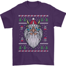 Christmas Viking Funny Thor Odin Valhalla Mens T-Shirt Cotton Gildan Purple