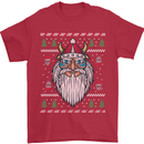 Christmas Viking Funny Thor Odin Valhalla Mens T-Shirt Cotton Gildan Red