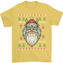 Christmas Viking Funny Thor Odin Valhalla Mens T-Shirt Cotton Gildan Yellow