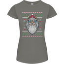 Christmas Viking Funny Thor Odin Valhalla Womens Petite Cut T-Shirt Charcoal