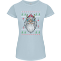 Christmas Viking Funny Thor Odin Valhalla Womens Petite Cut T-Shirt Light Blue