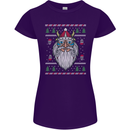 Christmas Viking Funny Thor Odin Valhalla Womens Petite Cut T-Shirt Purple