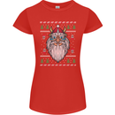 Christmas Viking Funny Thor Odin Valhalla Womens Petite Cut T-Shirt Red
