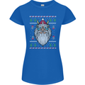 Christmas Viking Funny Thor Odin Valhalla Womens Petite Cut T-Shirt Royal Blue