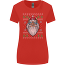 Christmas Viking Funny Thor Odin Valhalla Womens Wider Cut T-Shirt Red