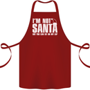 Christmas You Can Sit on My Lap Funny Cotton Apron 100% Organic Maroon
