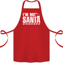 Christmas You Can Sit on My Lap Funny Cotton Apron 100% Organic Red