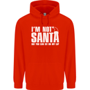 Christmas You Can Sit on My Lap Funny Mens 80% Cotton Hoodie Bright Red