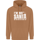 Christmas You Can Sit on My Lap Funny Mens 80% Cotton Hoodie Caramel Latte
