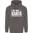 Christmas You Can Sit on My Lap Funny Mens 80% Cotton Hoodie Charcoal