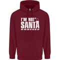 Christmas You Can Sit on My Lap Funny Mens 80% Cotton Hoodie Maroon