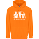 Christmas You Can Sit on My Lap Funny Mens 80% Cotton Hoodie Orange