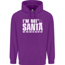 Christmas You Can Sit on My Lap Funny Mens 80% Cotton Hoodie Purple