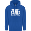 Christmas You Can Sit on My Lap Funny Mens 80% Cotton Hoodie Royal Blue