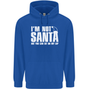 Christmas You Can Sit on My Lap Funny Mens 80% Cotton Hoodie Royal Blue